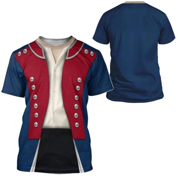 

3d cosplay party uniform printed men street 3d print shirts kawaii comics harajuku men clothing