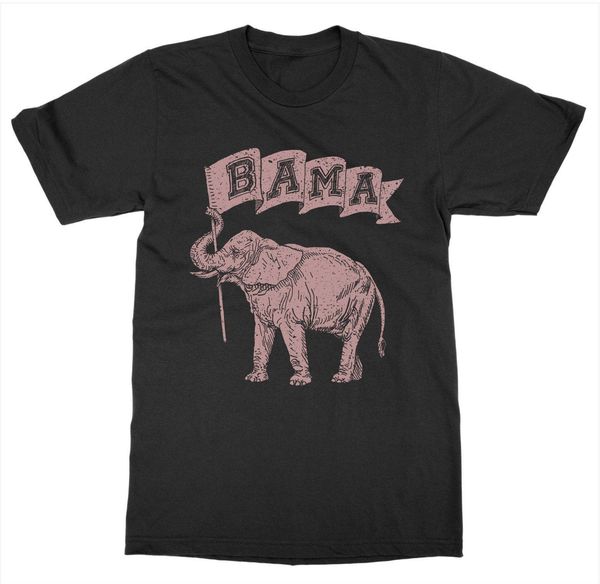 

2019 new men's alabama 'big al' t-shirt usa united states of america patriot elephant mascot tee shirt