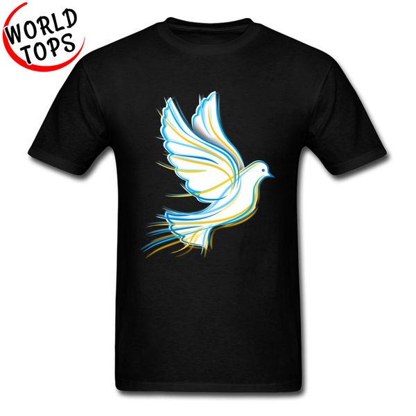 

cute whitedove bird animal tshirt round collar my hero academia sleeve skyrim regular male t shirt tees drop shipping