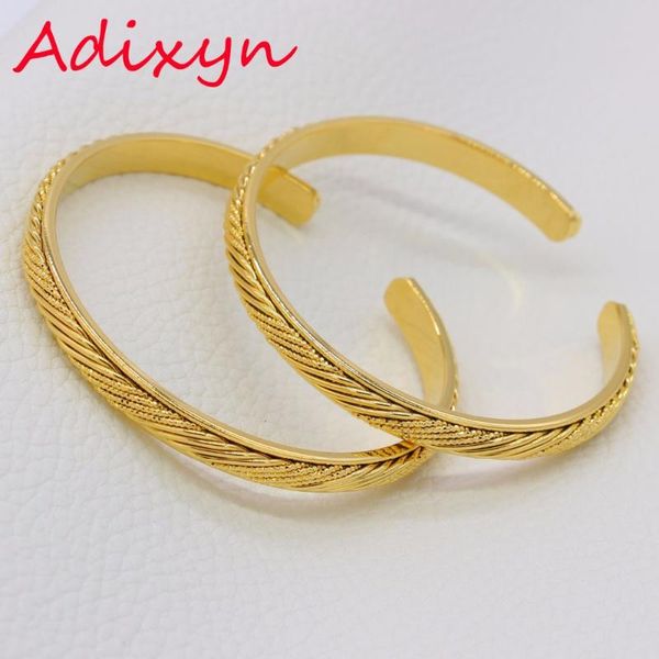 

adixyn women bangles african gold color/copper new bracelet jewelry african/ethiopian/arab gifts, Black