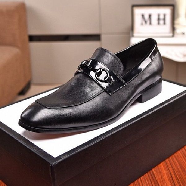 

brand men cow leather dress wedding shoe moccasins fashion formal suit business driving shoe slip-on low heel horsebit loafers oxfords,38-44, Black
