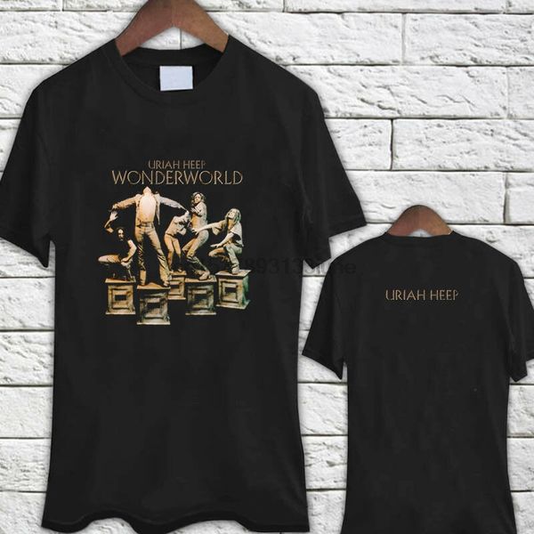 

uriah heep wonderworld album black tshirt tee shirt