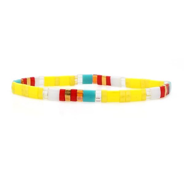 

abl254, миюки браслеты желтые тила бусы браслет женщины pulseira mujer 2020 ювелирные изделия красочные bohemian summer beach handwoven, Black