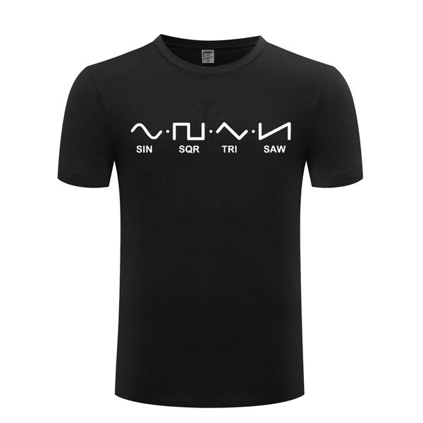 

waveforms synthesiser analog novelty creative mens men t shirt tshirt 2018 new short sleeve o neck cotton casual t-shirt top