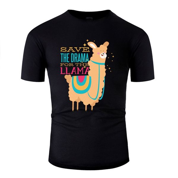 

printed drama llama tshirt tshirt for men natural mens tee shirt 2020 short-sleeve