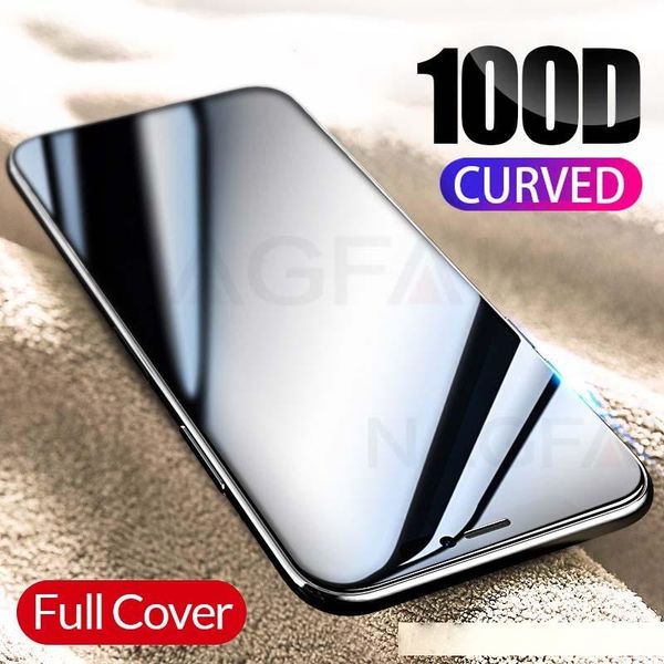 

100d full cover protective for iphone 7 8 6/6s plus 9h tempered glass screen protector iphone x/xr/xs max glass
