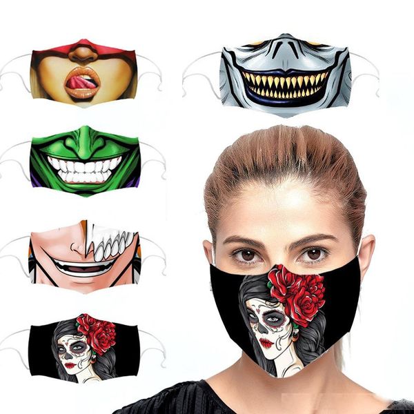 

retractable ear-hanging facial designer face mask dust-proof face mask personalized parody cross-border breathable face masks ing