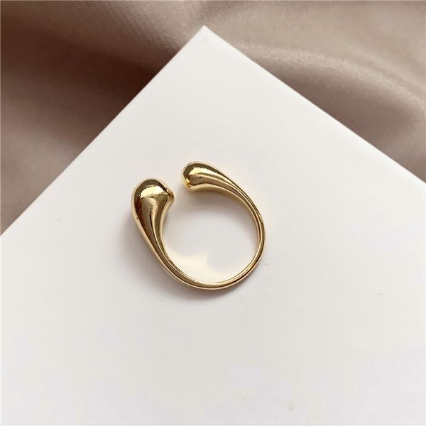 

temperament contracted geometric openings to quit minimalist wind female joker metal ring wind restoring ancient ways, Golden;silver