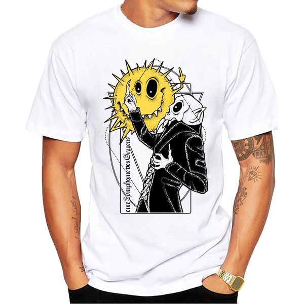 

teehub горячие продажа мода вампиром и вс printed мужчины t-shirt смешные geek tshirts короткие рукава tee hipster tops