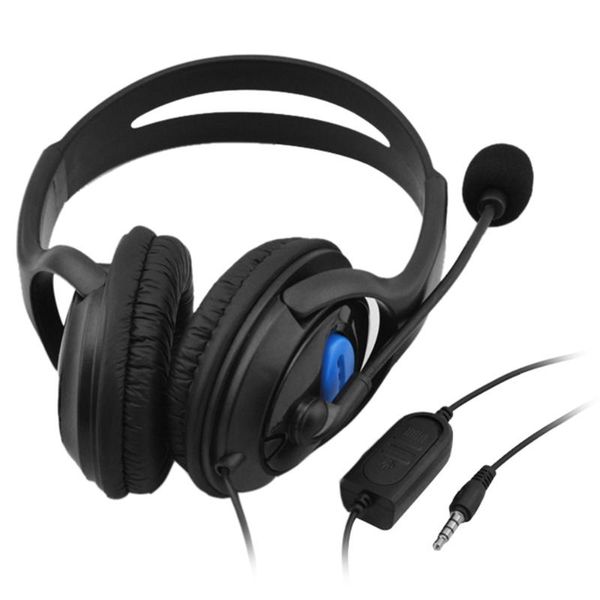 

3.5mm wired gaming headphones over ear game headset stereo bass earphone with microphone volume control for pc smart phone
