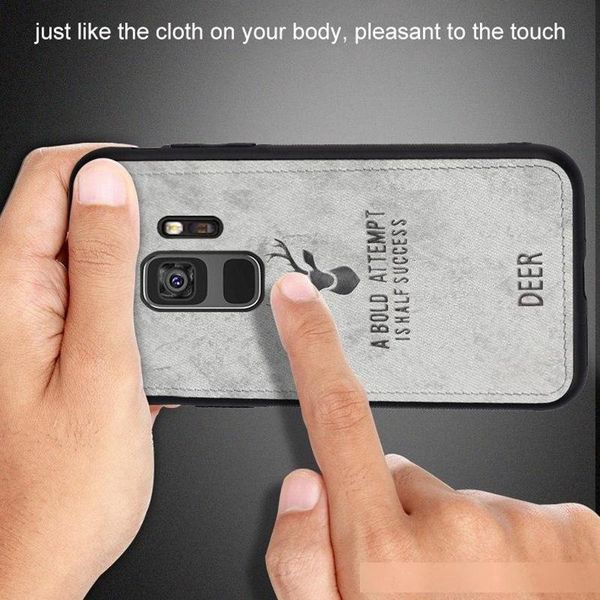 

fabric cloth deer phone back cases case for huawei mate 20x honor 20 8x max p20 p30 pro lite vintage patterned fashion