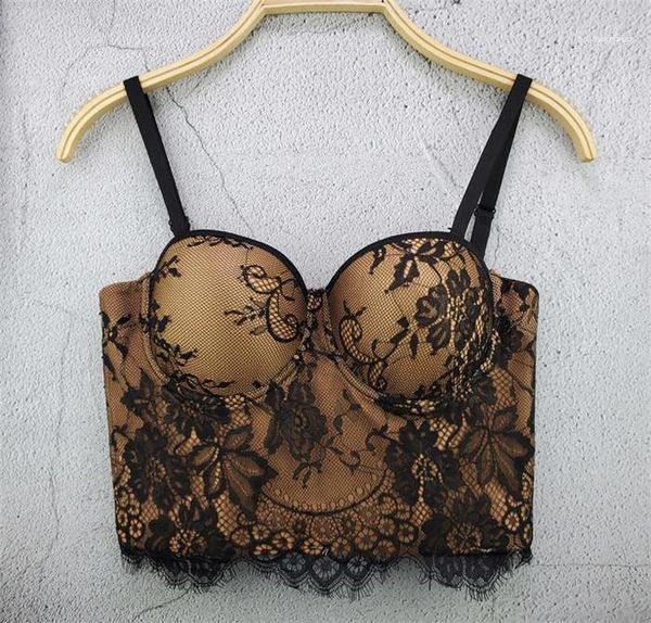 

tube top ночной клуб camis женщины тонкий backless топы женщин кружева вышивка sexy жилет лето дизайнер спагетти, White