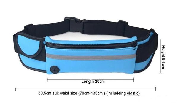 

outdoor sport gym waist belt phone pouch waterproof running bag wallet phone case for iphone 7