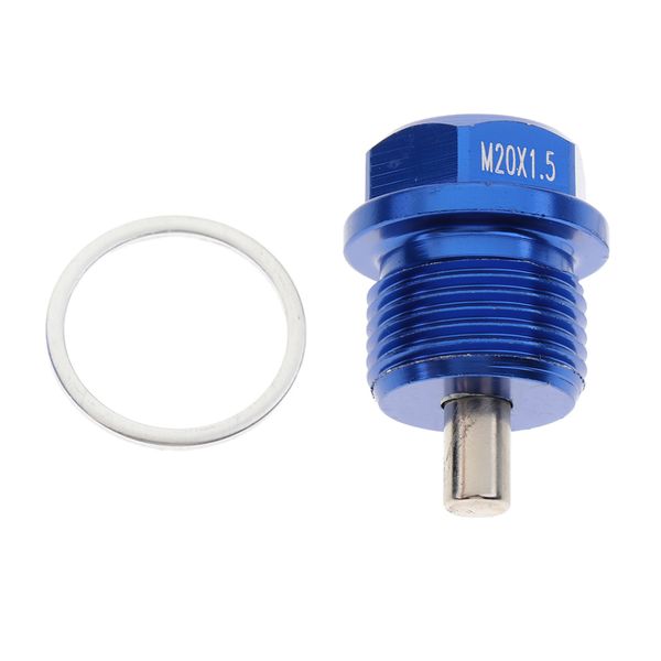 

m12x1.5 magnetic engine oil pan drain adsorb plug bolt blue