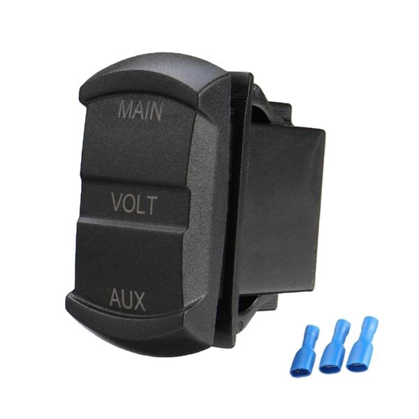 

main led digital display dual voltmeter voltage gauge battery monitor blue