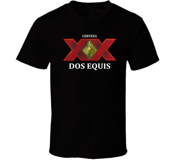 

dos equis logo shirt black white tshirt men's trendy streetwear tee shirt