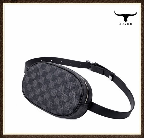 

new waist bag fanny pack women belt bags trend chest packs waist pack lattice leather travel package bum cell phone pocket