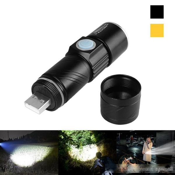 

usb-lighter powerful mochila lanterna tactical torch flash light linternas led zoomable gladiator zaklamp flashlight