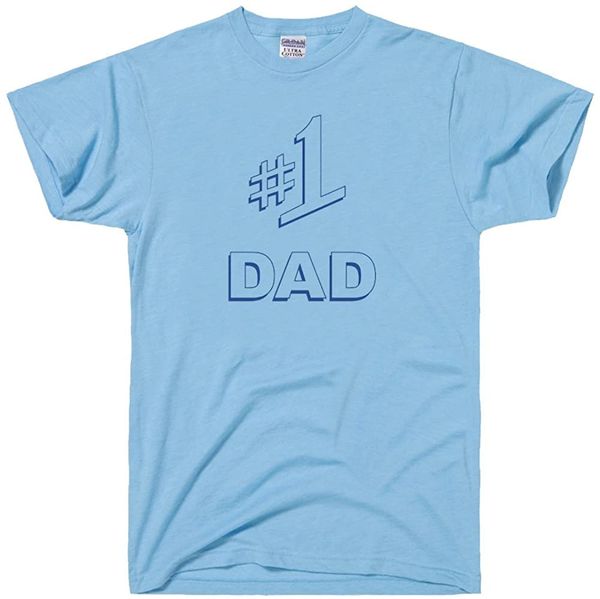 

100% cotton t-shirts men clothes #1 dad number one father's day t-shirt gift tee shirt custom