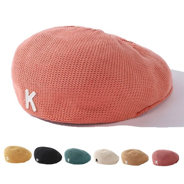 

beret women fashion letter hat retro art cap womens hat autumn/winter berets, Blue;gray