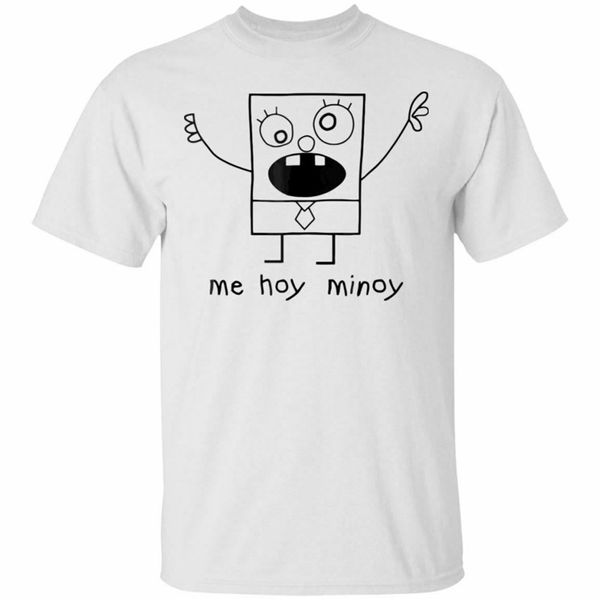 

doodlebob short sleeve black t-shirt size s-5xl casual printing