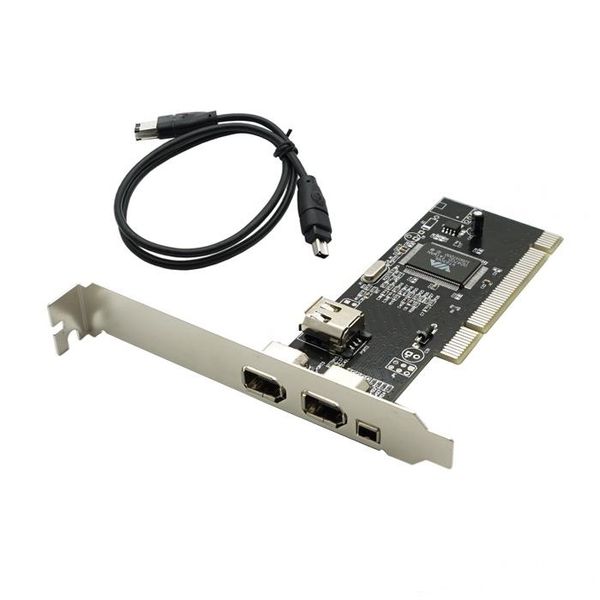 

4 ports firewire ieee 1394 4/6 pin pci controller card adapter for hdd mp3 pda