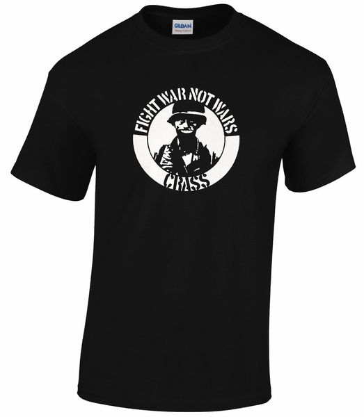 

men t shirt 100% cotton print shirts fight wars not war mens t shirt crass anarchy disobey chaos ignorant tee shirt