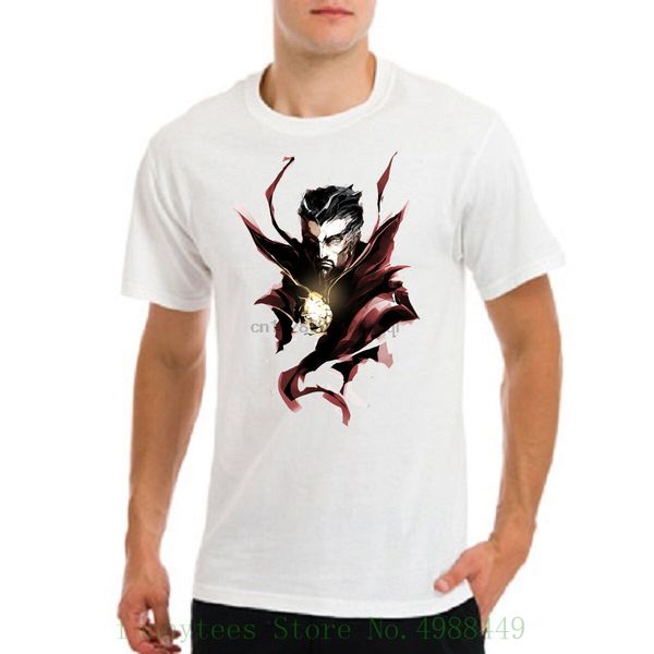 

dr doctor strange mens white t shirt o-neck fashion casual print t shirt
