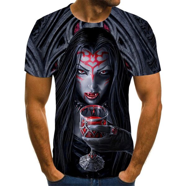 

new for 2020 clothing skull print t-shirt t-shirt breathable 3d print shirts funny anime graphic men clothing