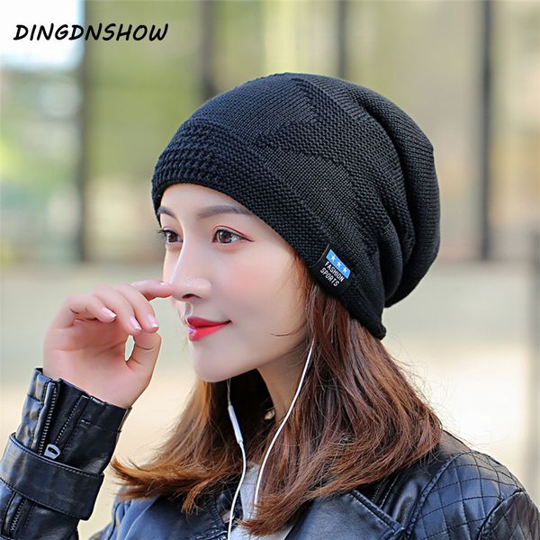 

dingdnshow] 2020 fashion beanies hat winter cap lady cotton bonnet hat star velet skullies women, Blue;gray