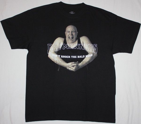 

bad manners donknock the bald head ska 2 tone madness s-xxl new black t-shirt