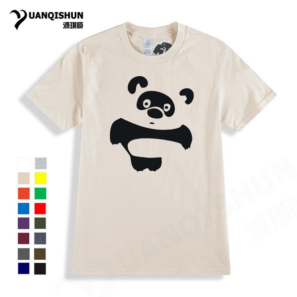 

cute panda print men t shirt cotton casual short sleeve t shirt o-neck lovely panda printed women t-shirt 3xl