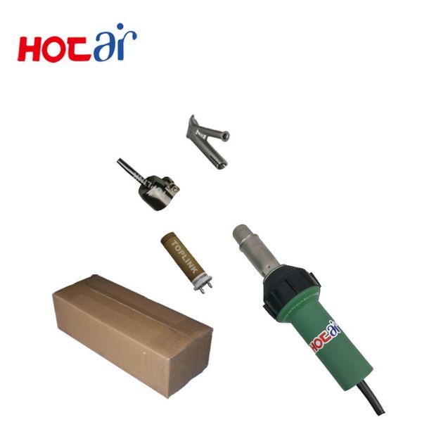 

110v or 230v 1600w vinyl plastic floor air welding gun with triac s heating elements and 5mm heat gun weld tip