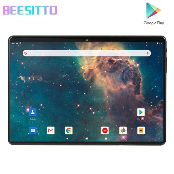 

2020 new tablet pc 10 inch android 9.0 google play 3g phone call tablets wifi bluetooth gps 2.5d tempered glass 10 inch tablet