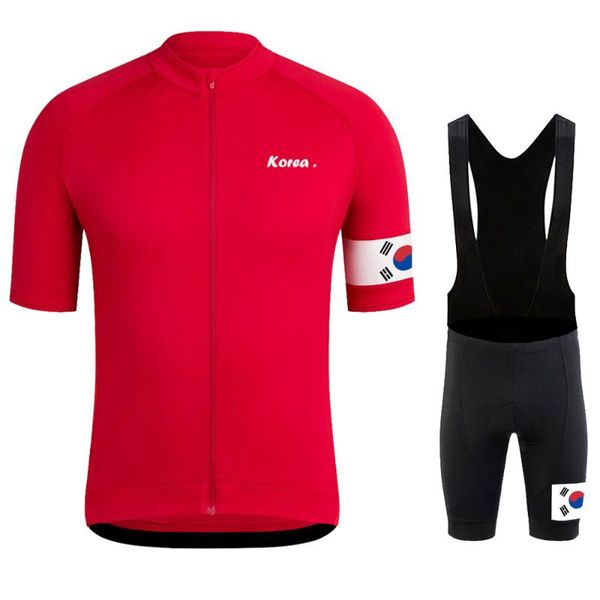 

racing sets raphafui cycling jersey korea tour de bike uniform summer breathable mtb bicycle clothing maillot ropa ciclismo set, Black;blue