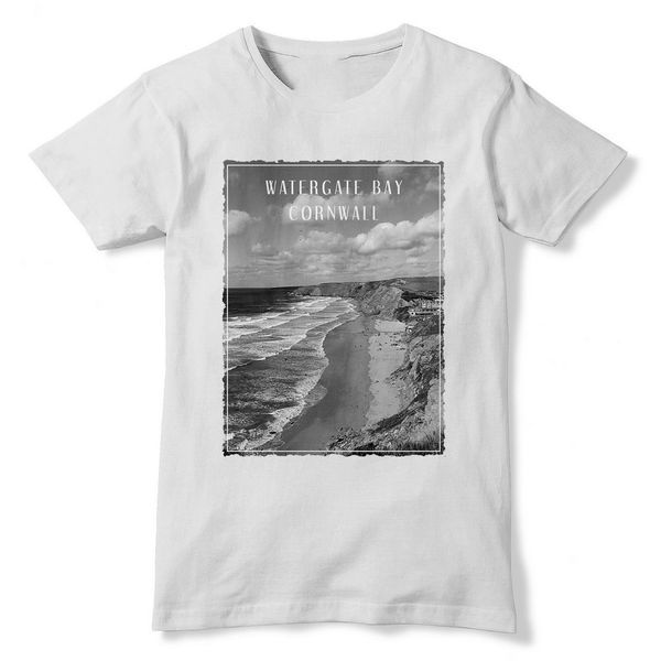 

mens совет уотергейт bay cornwall tshirt surf top известный серфинг тенниска 114 последний новый стиль tee shirt