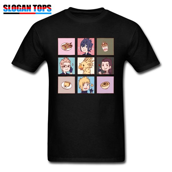 

gift chocobros men tshirt kawaii final fantasy crewneck cotton fabric short sleeve t shirt slim fit t-shirts gamer clothing