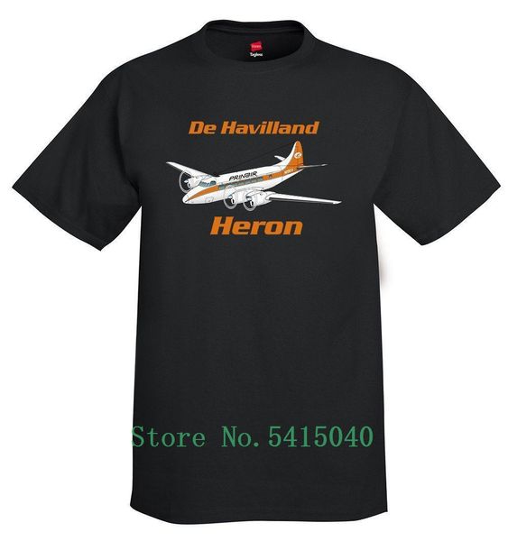 

2020 latest men fashion personalized t-shirt men de havilland dh-114 heron airplane t-shirt - printed with your tee shirt