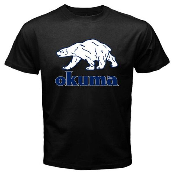 

new okuma logo pro fishing mens black t-shirt size s m l xl 2xl 3xl