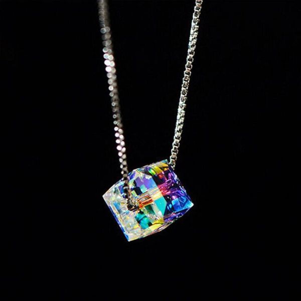 

women stylish holiday charming elegant fashion gift jewelry crystal colorful summer necklace, Silver