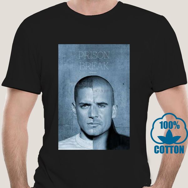 

2596a майкл скофилд линкольн face prison break футболка