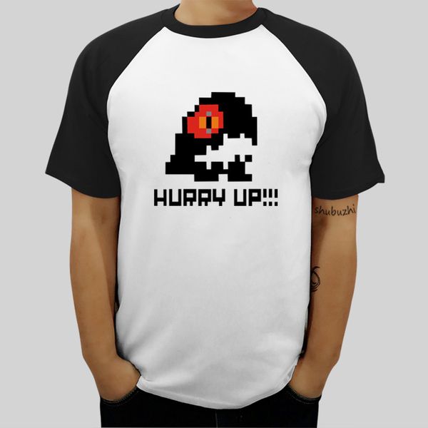 

bubble bobble hurry up funny video game t shirt 100% cotton men t-shirt tees men t shirt summer style ringer