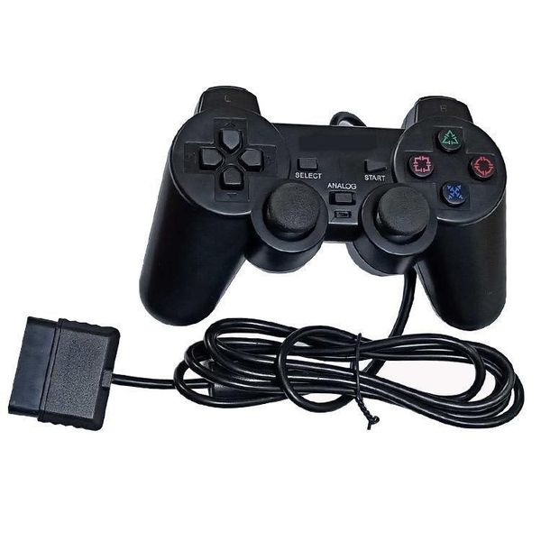 

wired controller handle for ps2 vibration mode game controllers & joysticks applicable products ps2 host black color