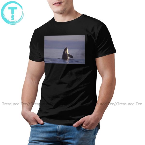 

orca касатка футболка spyhopping orca убийца t-shirt 100 процентов хлопка graphic tee shirt смешной tshirt