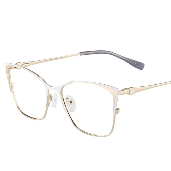 

2020 cat eye anti blue light women reading glasses cr-39 resin aspheric hyperopia glasses lenses +1.00 +1.50 +2.00 +2.50 eyewear, White;black