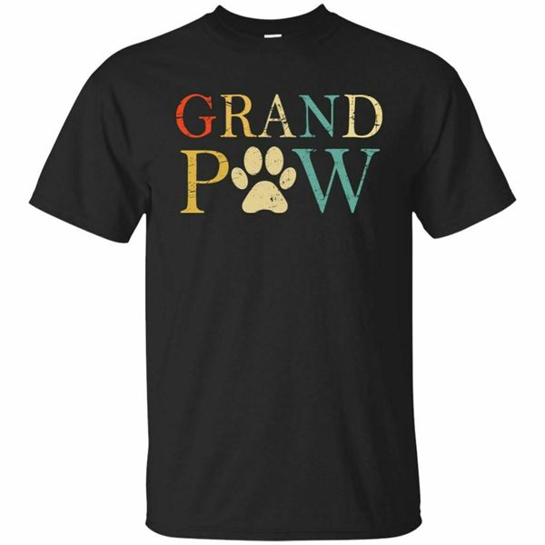 

grandpaw dog black short sleeve t-shirt for men m-3xl apparel casual tee shirt