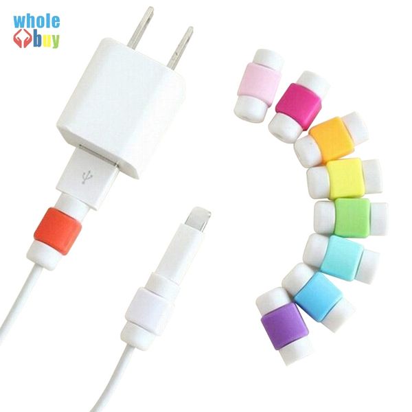 

multi colors usb cable protector sleeve mobile phone charger cord protector silicone for iphone line protective silicone winding clips