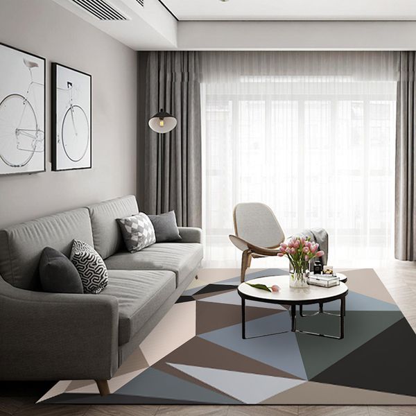 

carpets nordic abstract geometric flannel anti-slip balcony rug dining table mat bedside area rugs home decor living room carpet