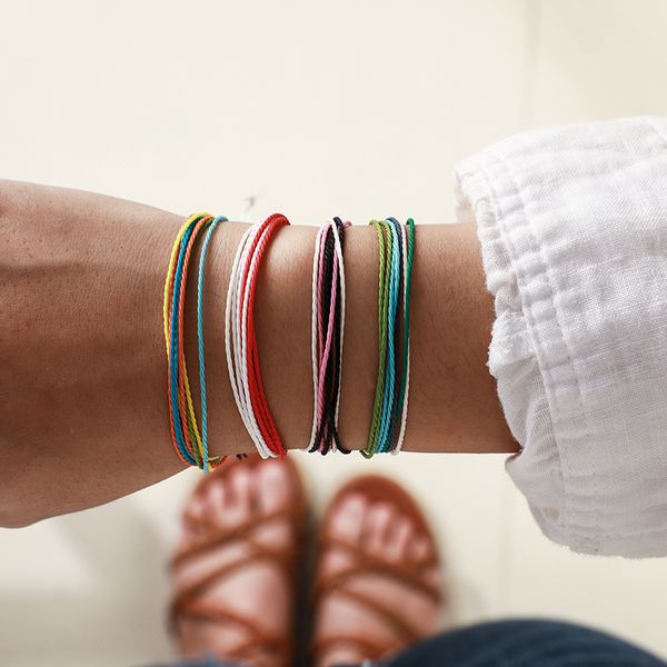 

charm bracelets tocona colorful bangles set jewelry gift diy rope bracelet rainbow lots braid strands friendship handmade c16101, Golden;silver