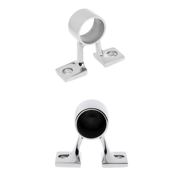 

2x marine boat hand rail fitting 90 degree stanchion hardware for 25mm pipe